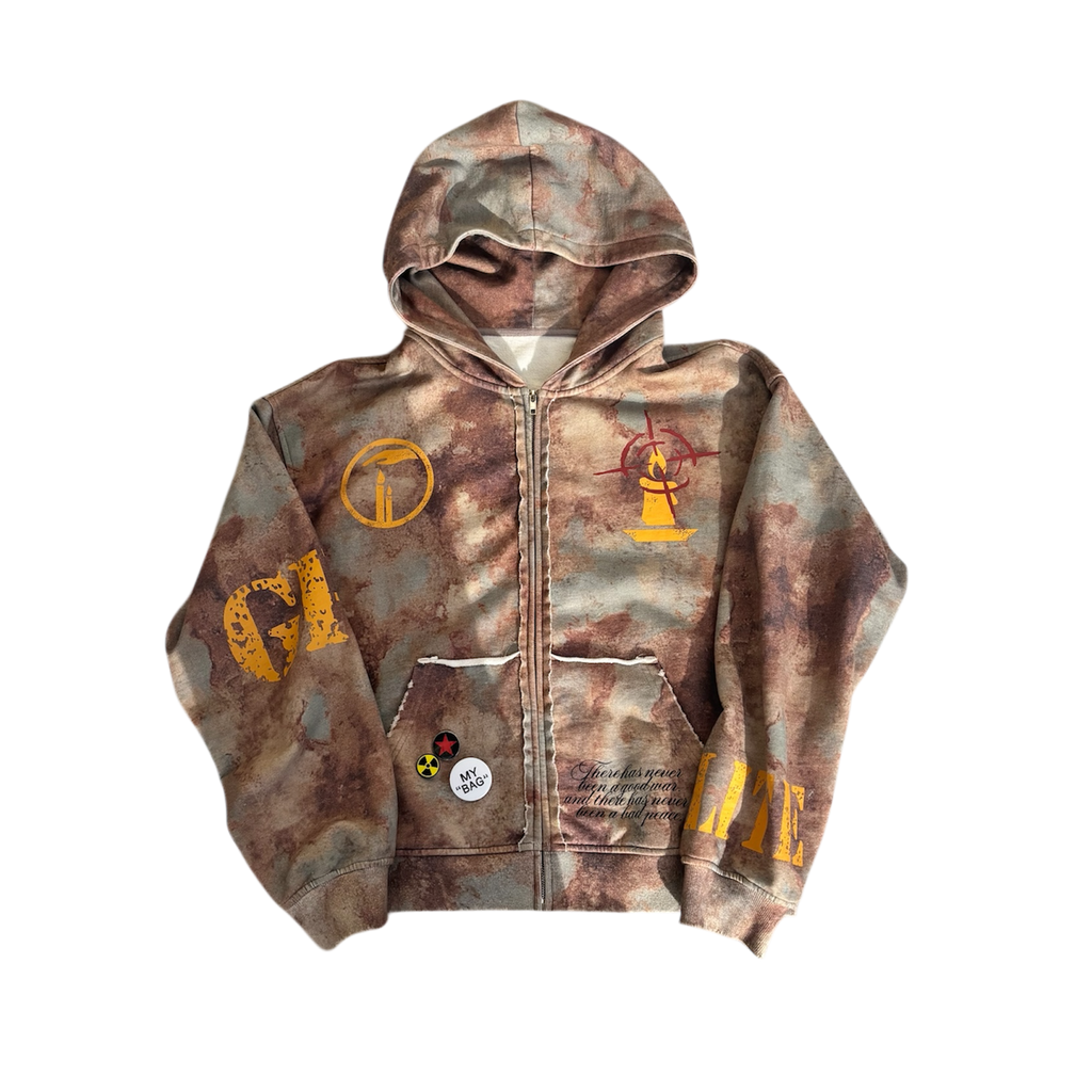 "NO GOOD WAR"  ZIP-UP
